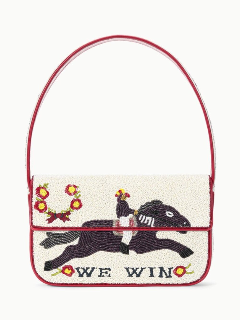 STAUD Tommy Beaded Bag, Derby